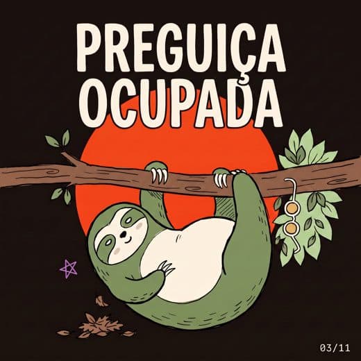 Capa do livro Preguiça Ocupada