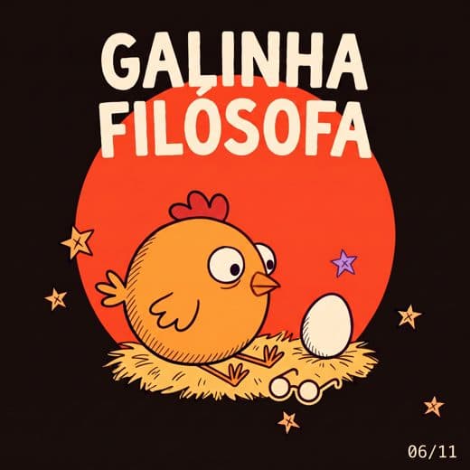 Capa do livro Galinha Filósofa